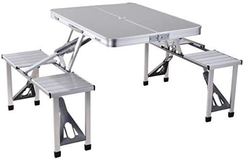 aluminum folding table and chair